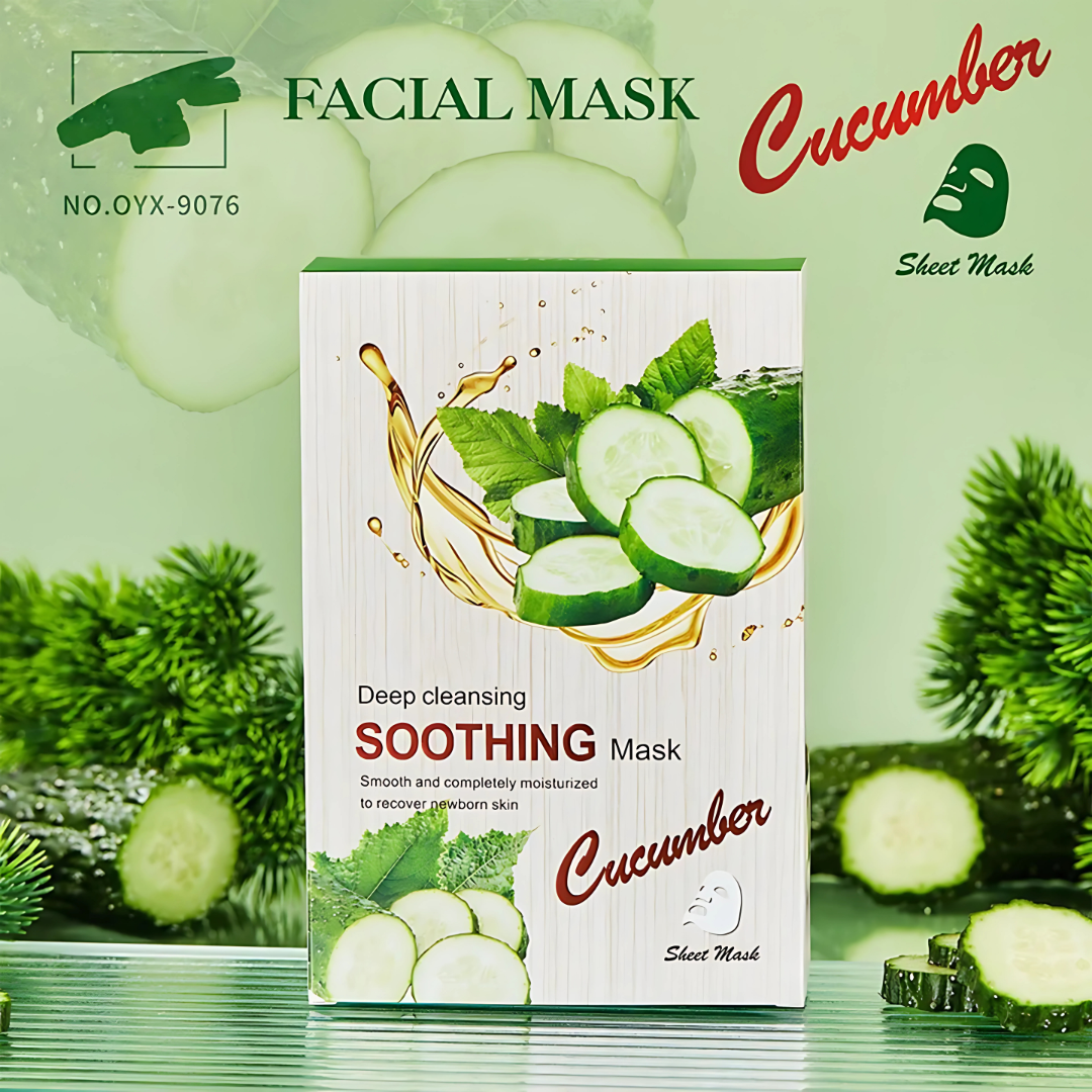 MASCARILLA FACIAL DE PEPINO OYAX – Refresca, hidrata y revitaliza tu piel al instante