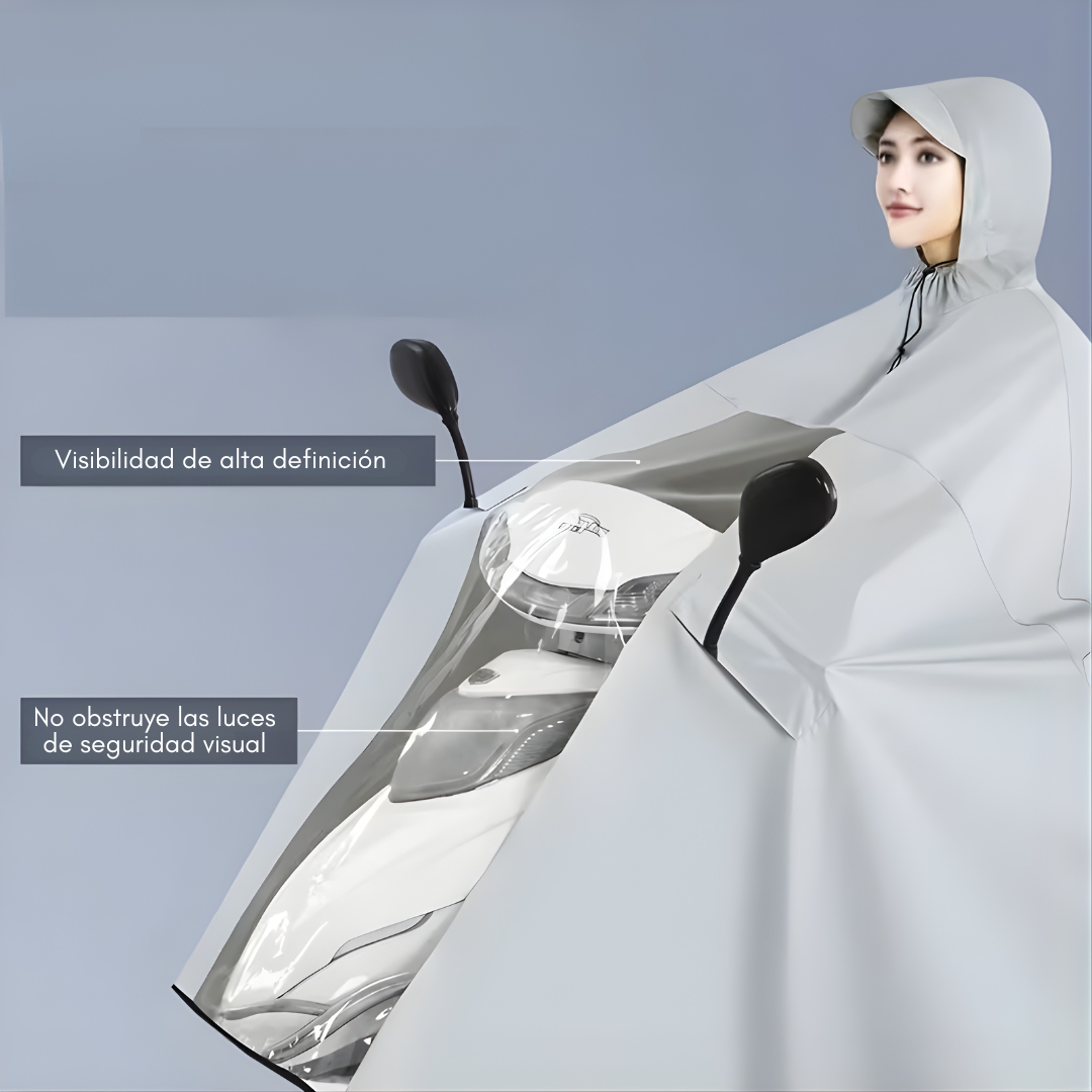 CAPA PROTECTORA DE LLUVIA – Protección impermeable, movilidad cómoda y viaje seguro bajo la lluvia