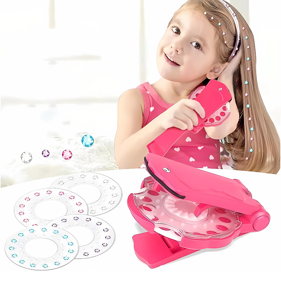 ENGRAPADORA DE BRILLOS (JUEGO DE GEMAS PARA CABELLO) – Decora tu cabello en segundos y brilla con estilo