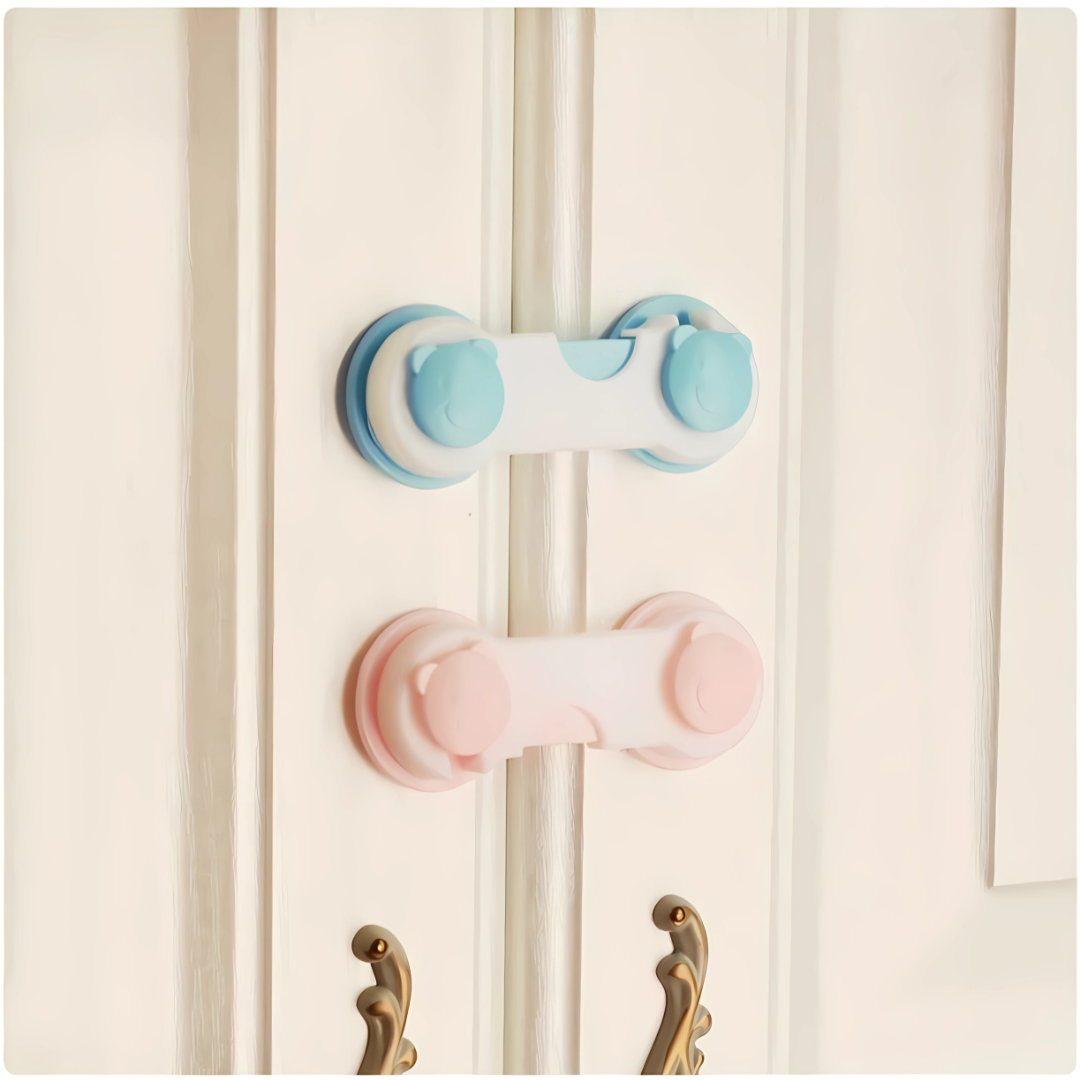 CANDADOS DE SEGURIDAD PARA BEBÉ (PACK*2) – Protege a tu pequeño de accidentes en casa