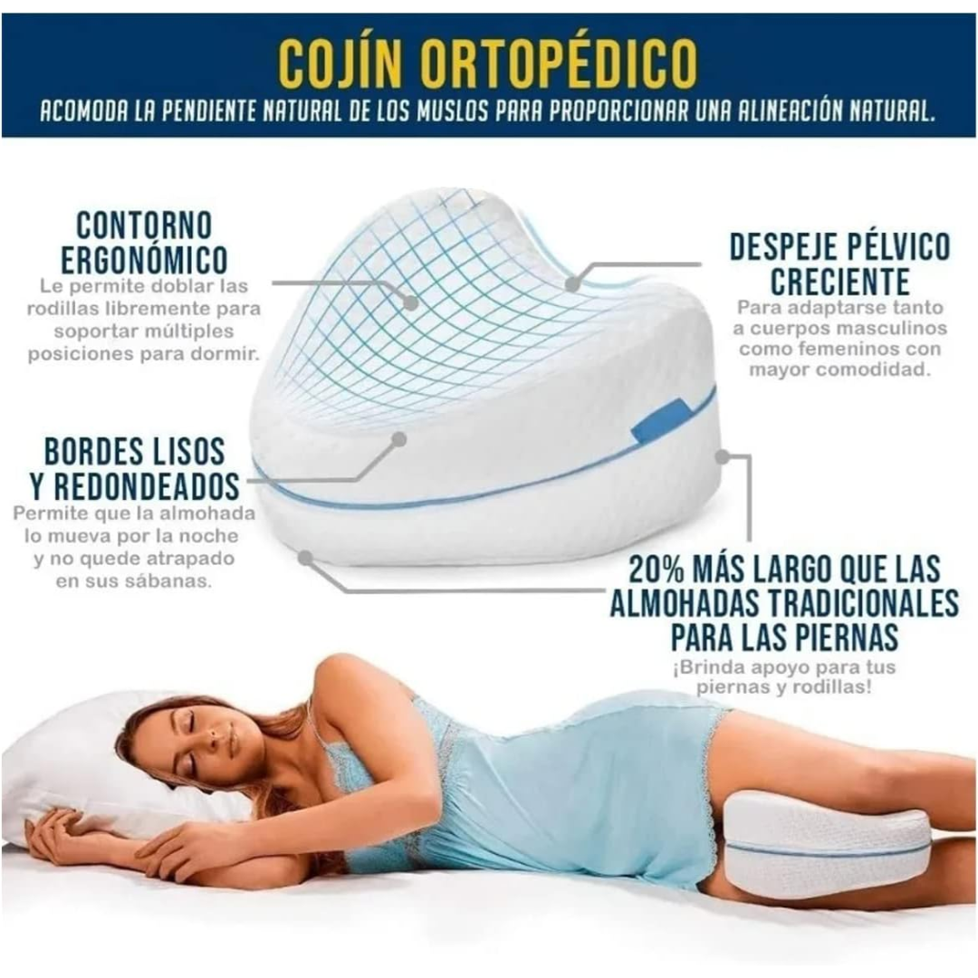 DreamKnee Support – Soporte ergonómico para un descanso óptimo.