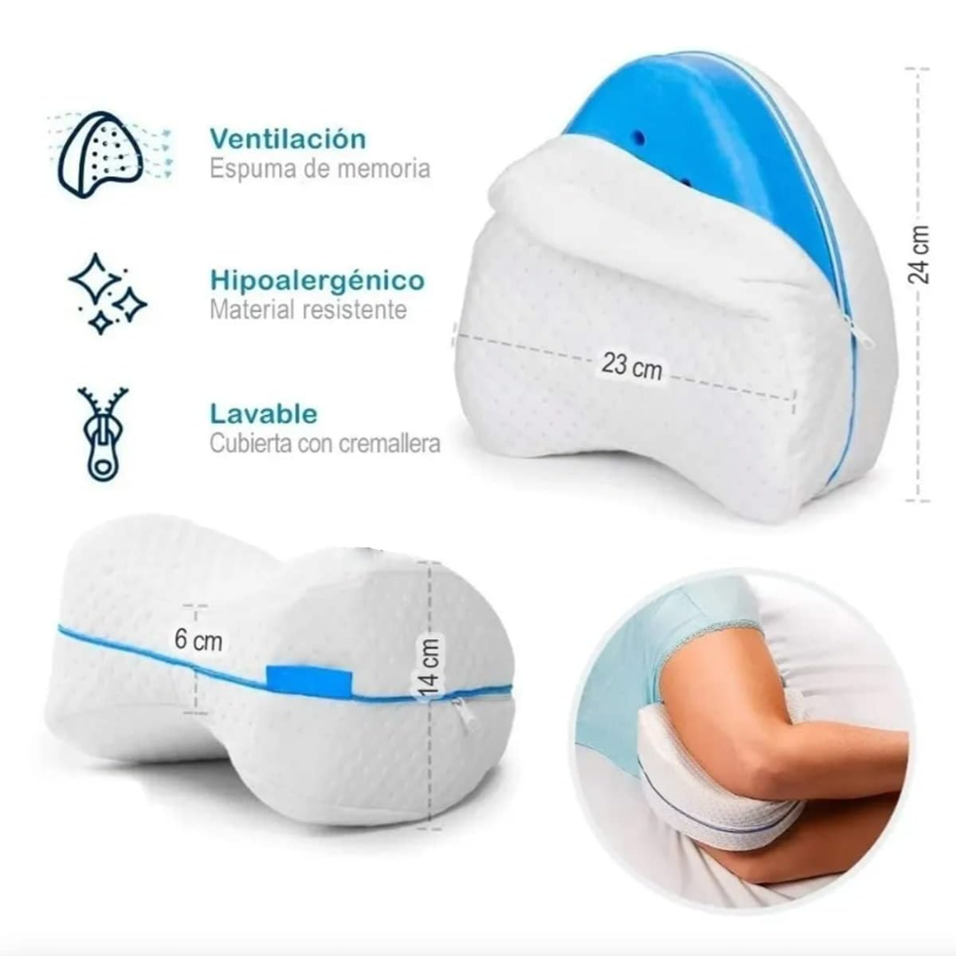 DreamKnee Support – Soporte ergonómico para un descanso óptimo.