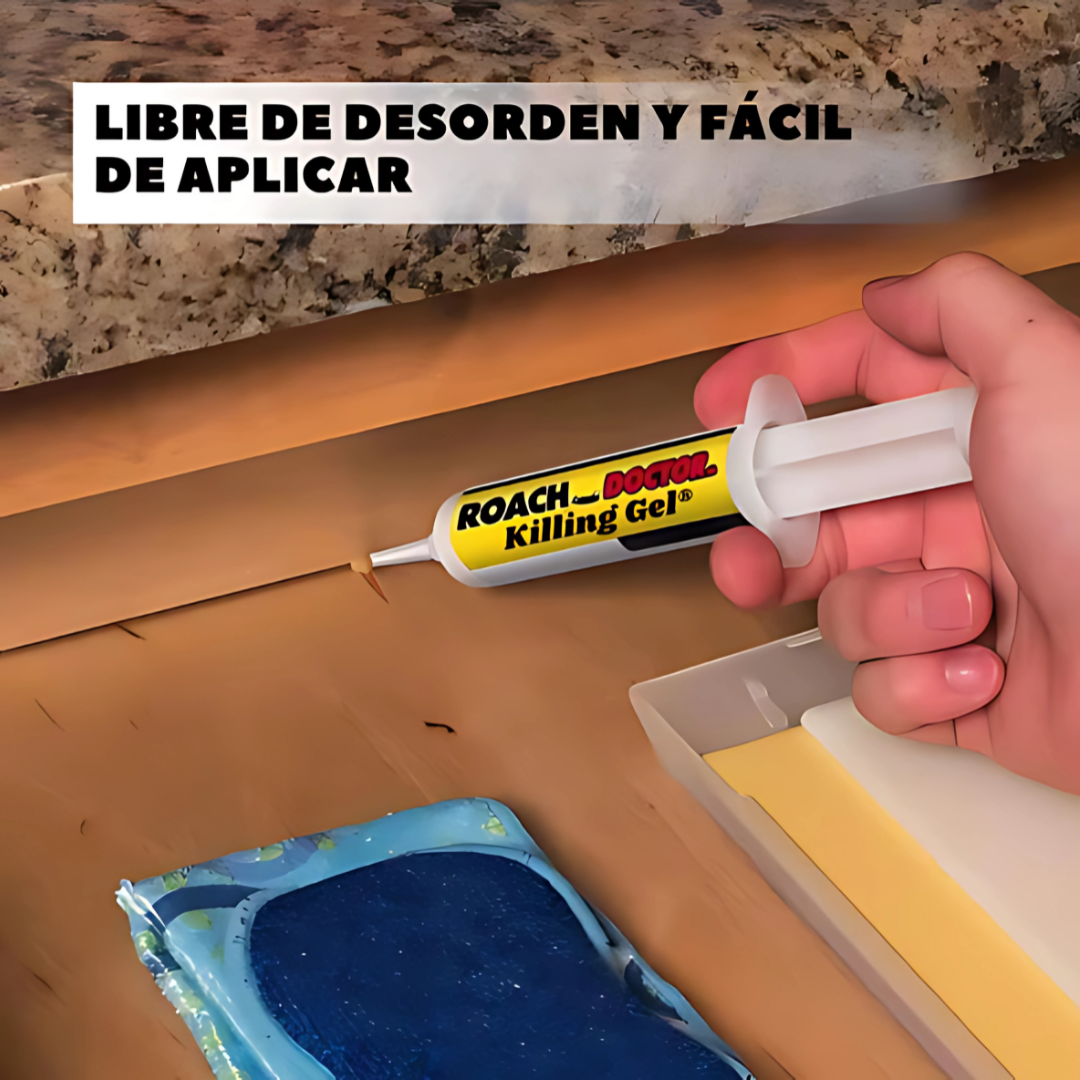 Pack 2 Und. Gel Anticucarachas Roach Doctor - Elimina las cucarachas de tu hogar de forma rápida y efectiva.