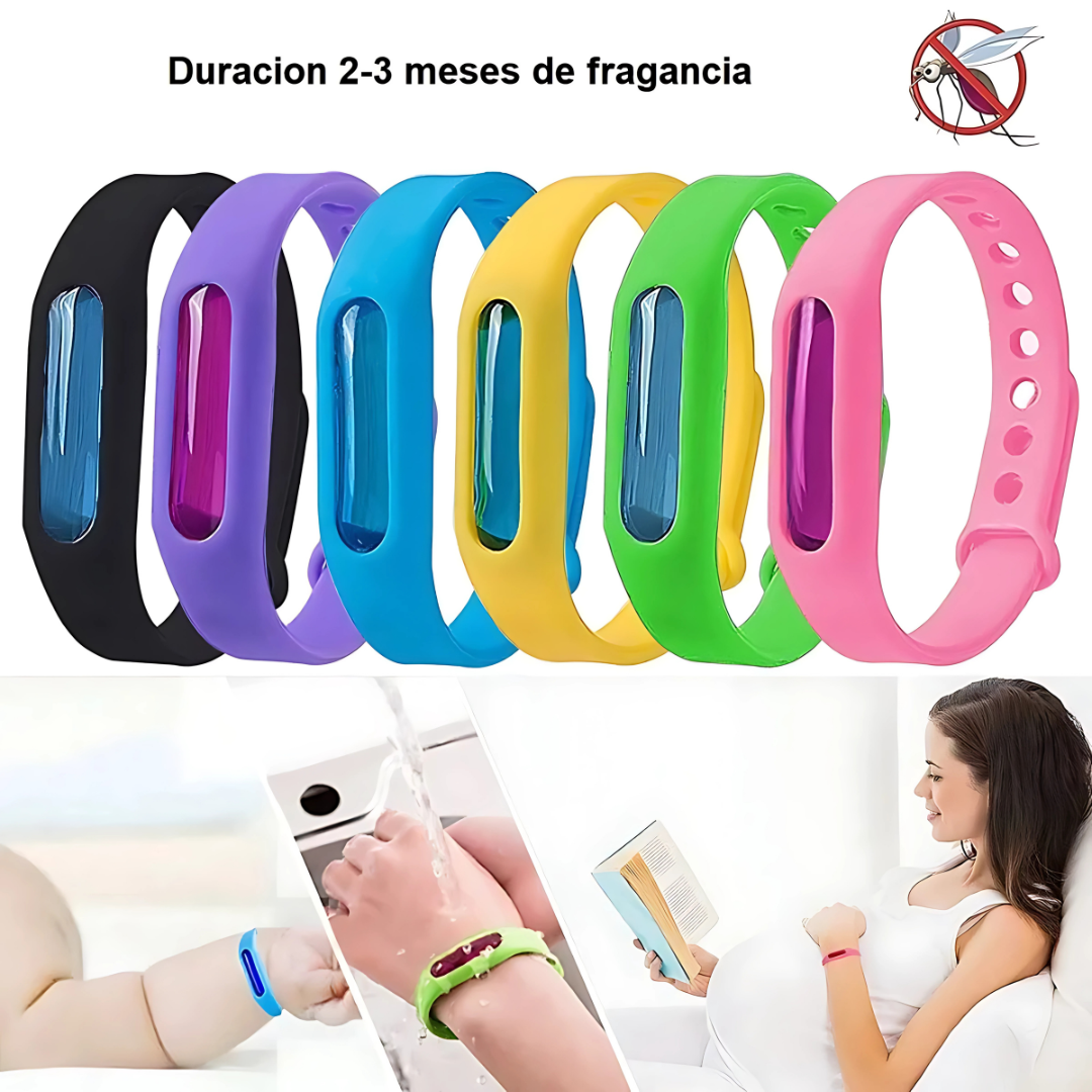 Pack x3 Und.Pulsera Antimosquitos BuzzShield - Viaja sin preocupaciones: adiós a las picaduras en cada destino.