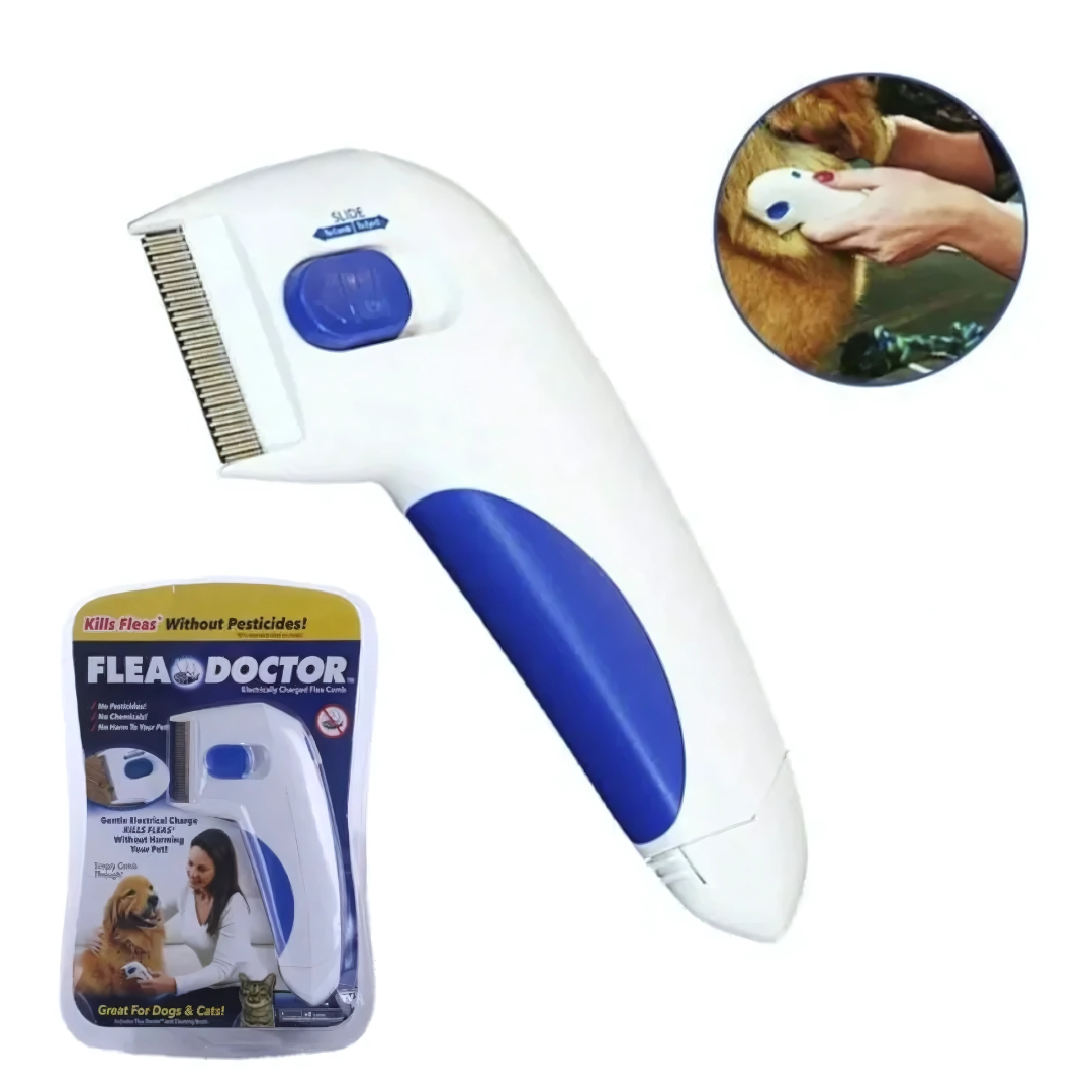 Peine Antipulgas PetGuard - Elimina las pulgas al instante y sin químicos, cuidando la piel de tu mascota.