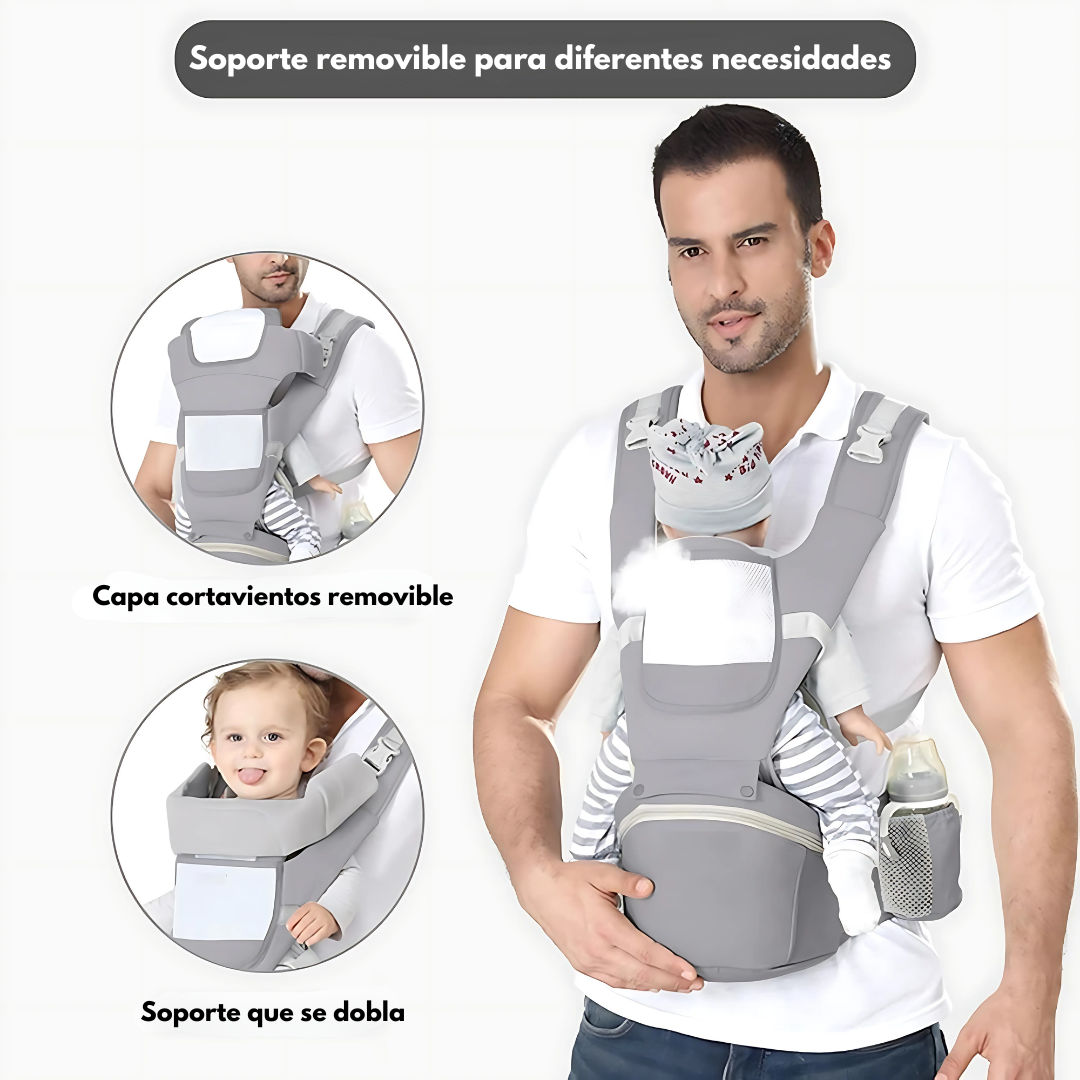Arnés Ergonómico CuddlePack - Lleva a tu bebé con suavidad y comodidad todo el día.