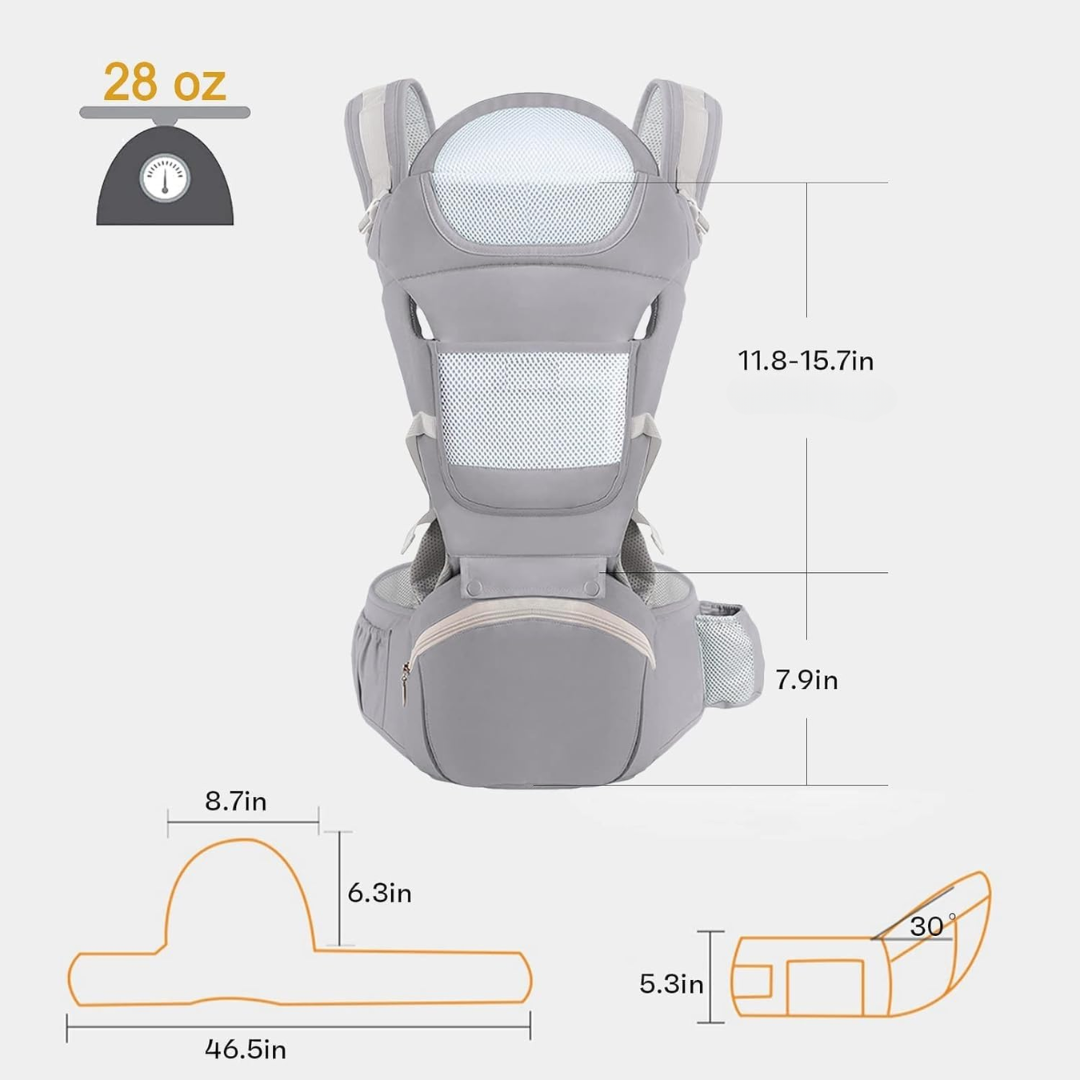 Arnés Ergonómico CuddlePack - Lleva a tu bebé con suavidad y comodidad todo el día.
