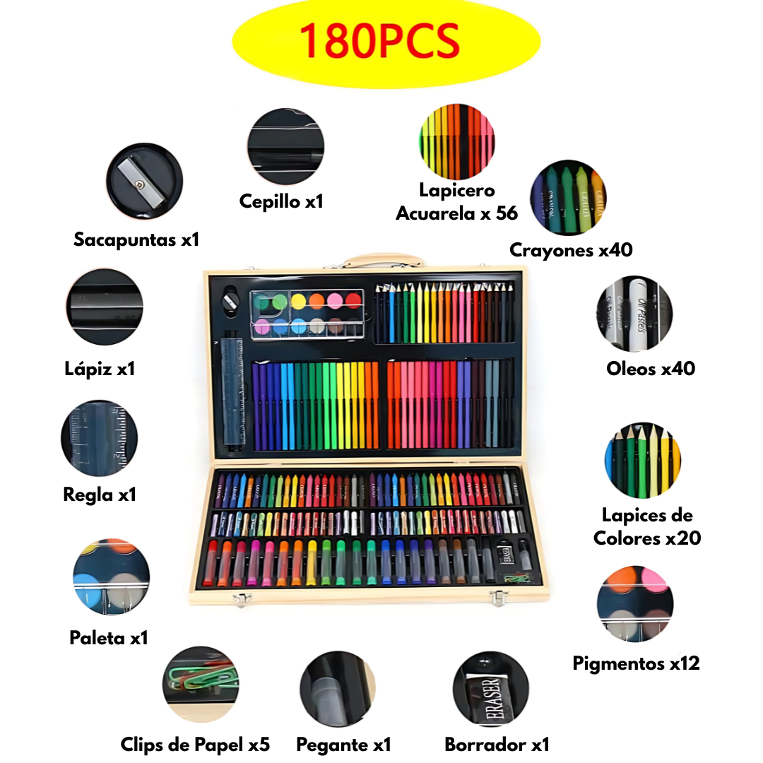Set de Arte Artistry - Crea sin límites con una paleta de colores infinita.