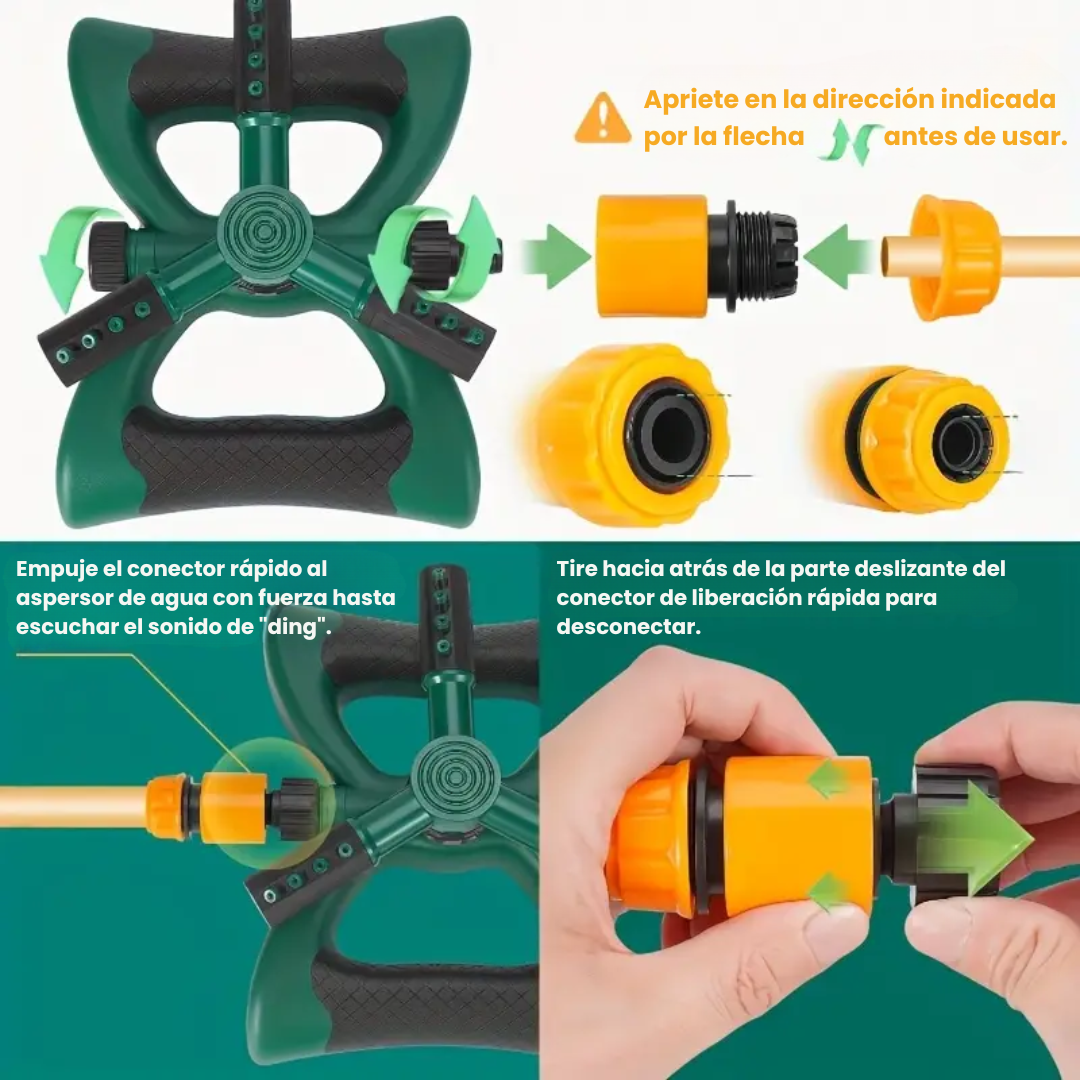 AquaStorm 360 – Riego inteligente para plantas más sanas y felices.