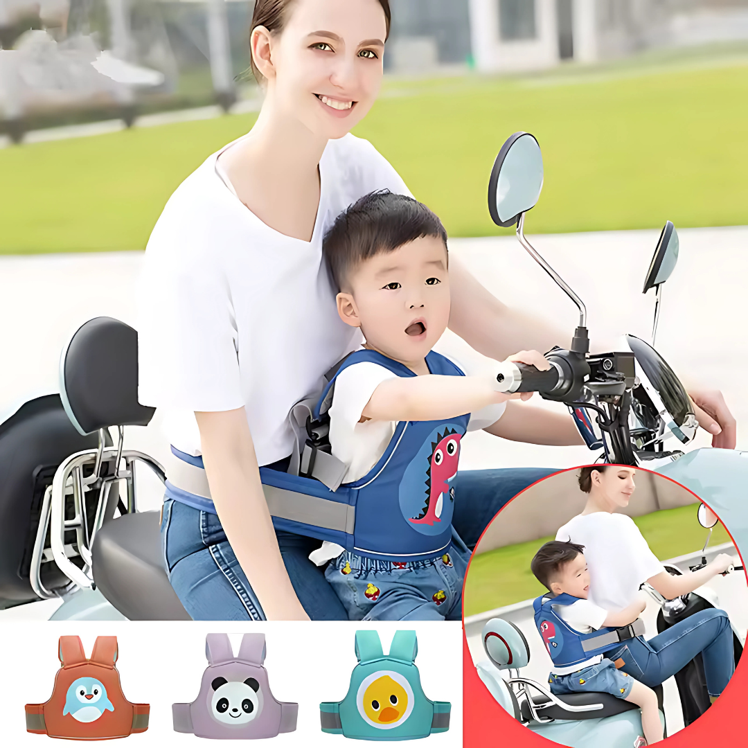 Arnés SafeRider Junior™ - Pequeñas manos, gran sujeción: seguridad sin preocupaciones.