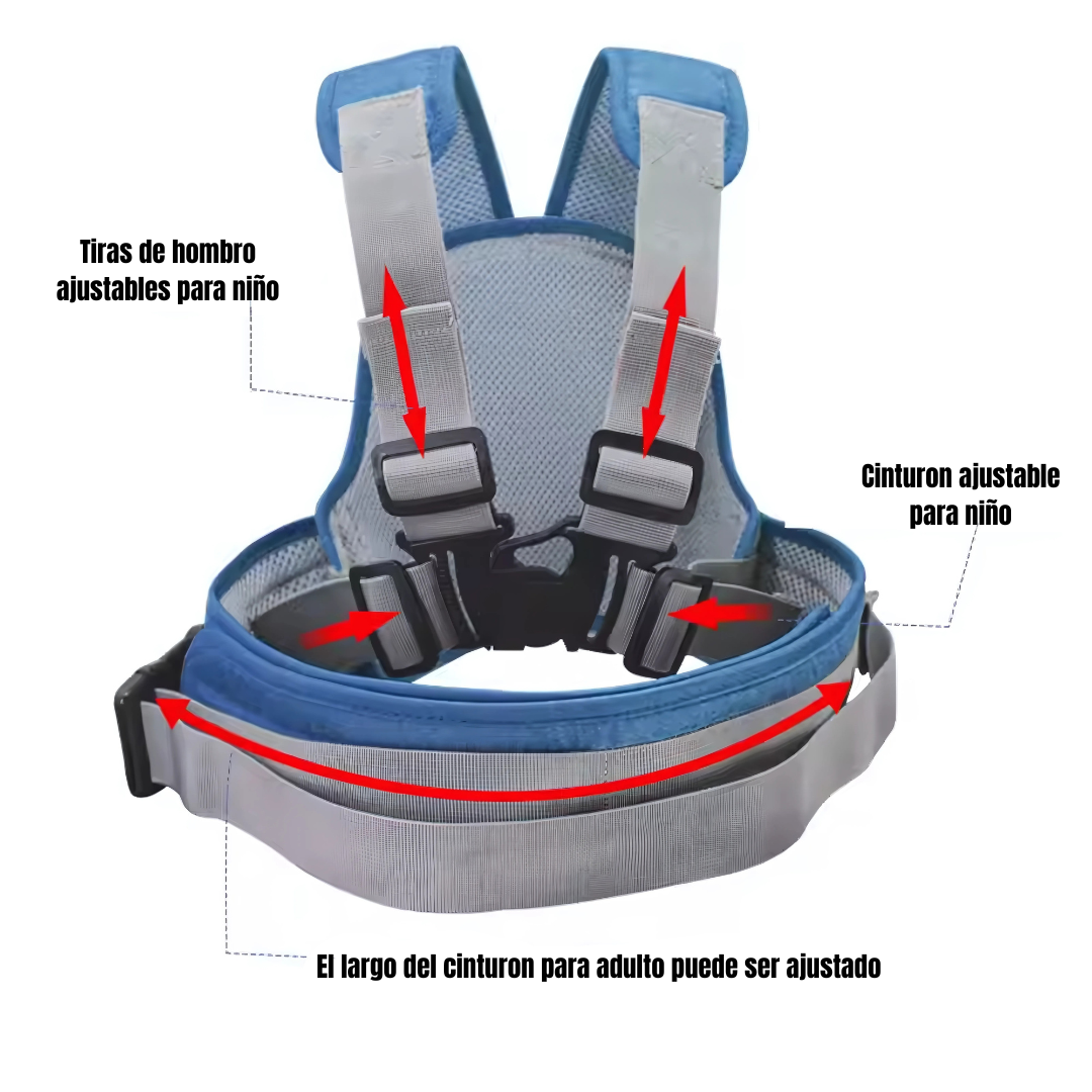 Arnés SafeRider Junior™ - Pequeñas manos, gran sujeción: seguridad sin preocupaciones.