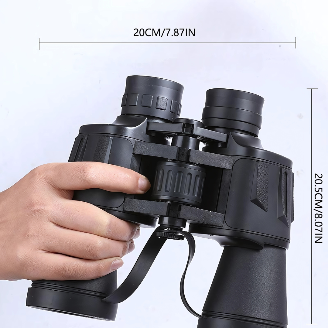 Binoculares 20x50 - Nitidez y resistencia para exteriores: ideal para viajes, caminatas o vigilancia.