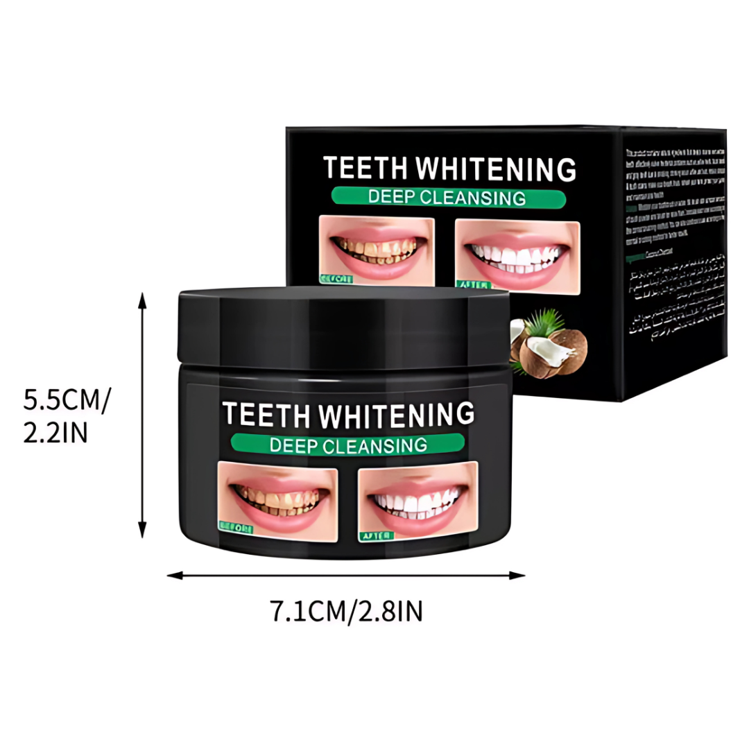 Blanqueador Dental CharGlow - Una sonrisa más brillante en días, sin químicos agresivos ni peróxido.