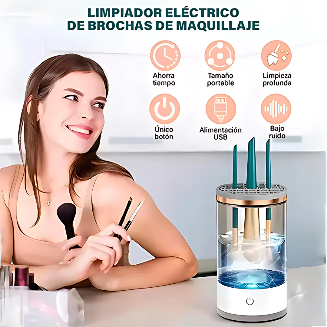 Limpia Brochas GlamSweep™ - Brochas impecables, maquillaje perfecto todos los días.