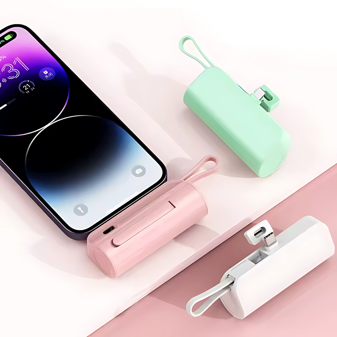 Mini Cargador Portátil – Carga rápida al instante, sin cables ni enredos