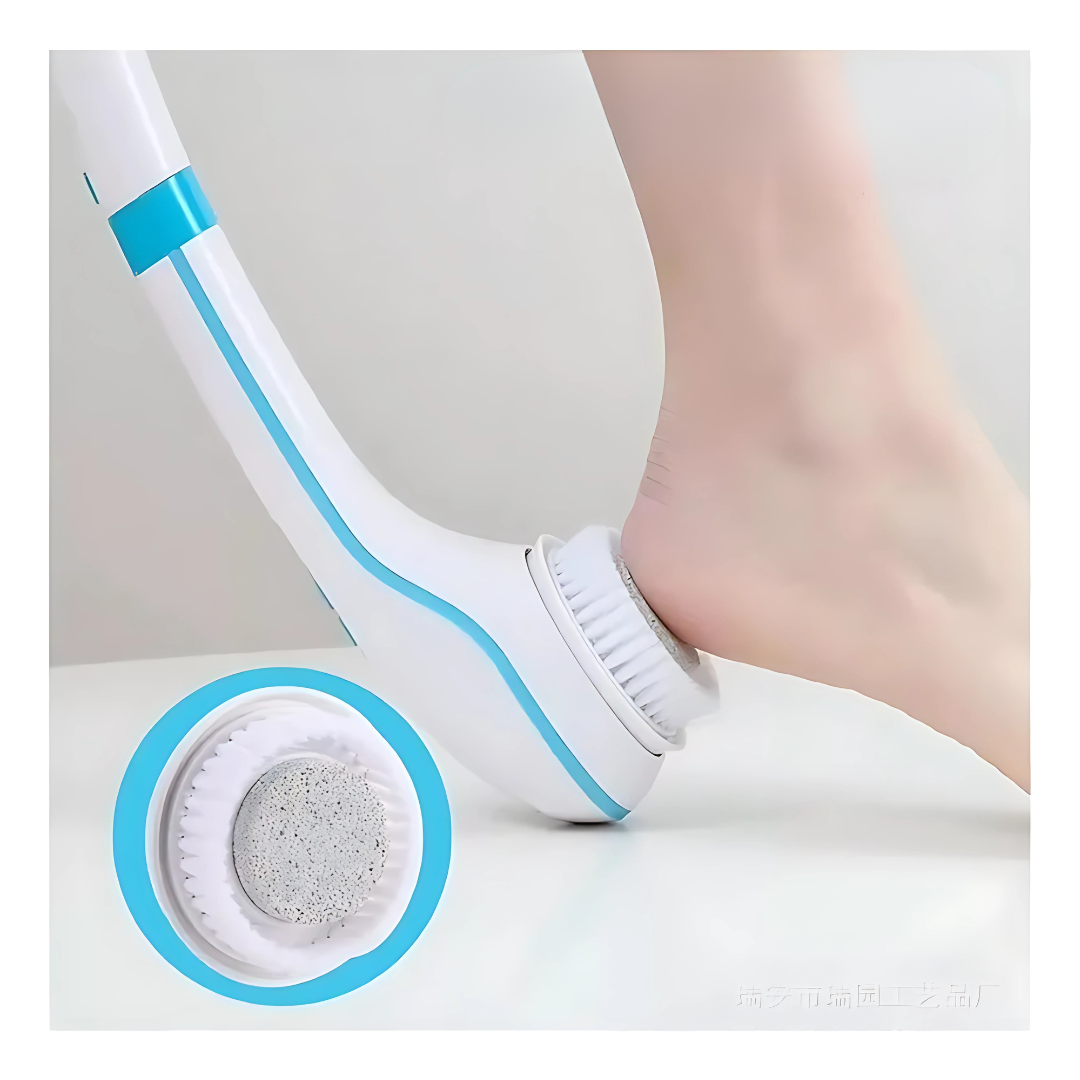 Cepillo de Ducha GlowSpin™ - Renueva tu piel sin esfuerzo: exfoliación, limpieza y masaje en una sola pasada.
