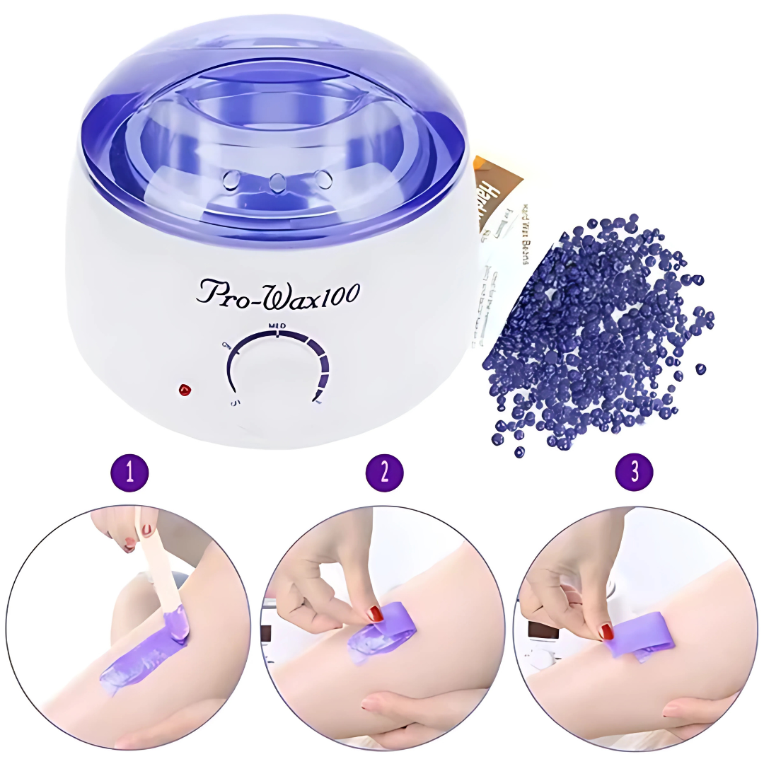 Olla de Cera PRO Wax 100 - Di adiós al vello no deseado desde casa, sin dolor de cabeza ni filas en el salón.