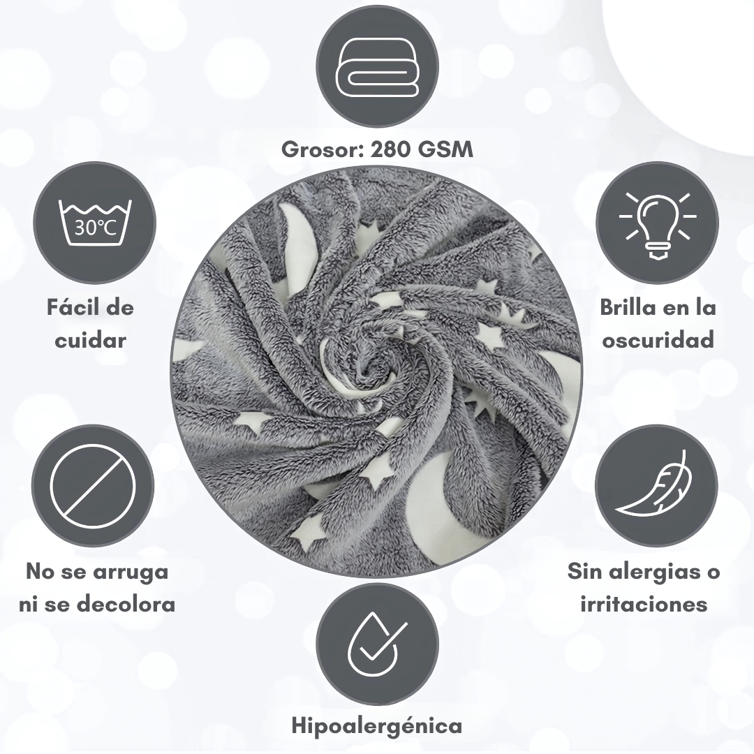 Cobija GlowNest - Convierte cada noche en un momento mágico de tranquilidad y descanso.