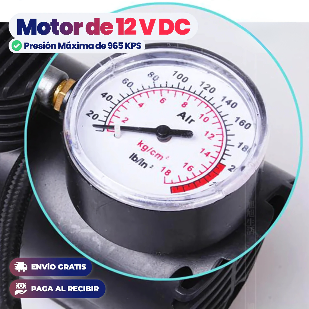 Compresor AirFlex Pump - Inflado veloz para tu vehículo o juego, dondequiera que vayas.
