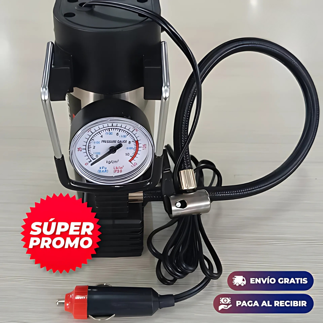 Compresor AirFlex Pump - Inflado veloz para tu vehículo o juego, dondequiera que vayas.