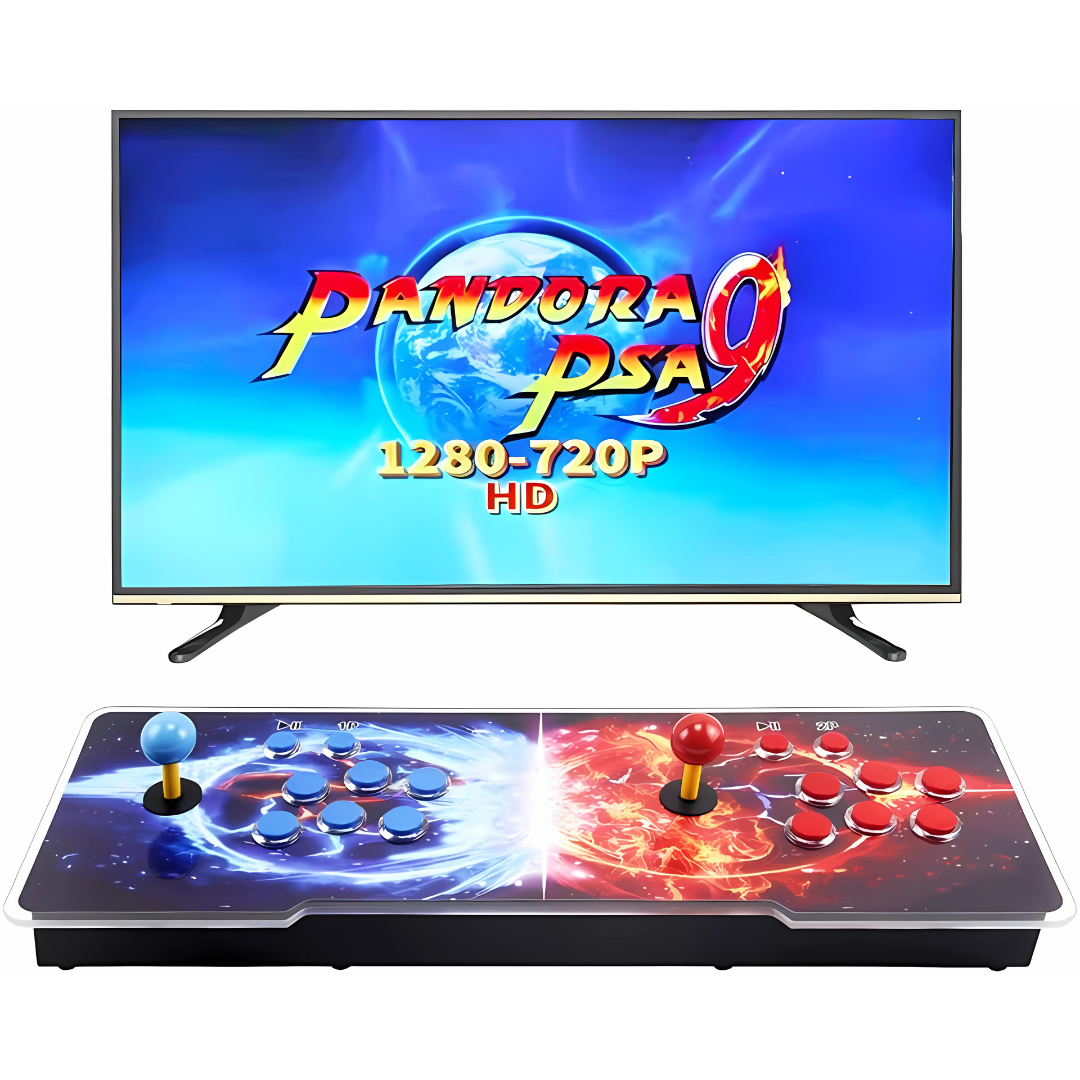 Consola Pandora - Conecta, enciende y viaja en el tiempo: una máquina con décadas de videojuegos icónicos.