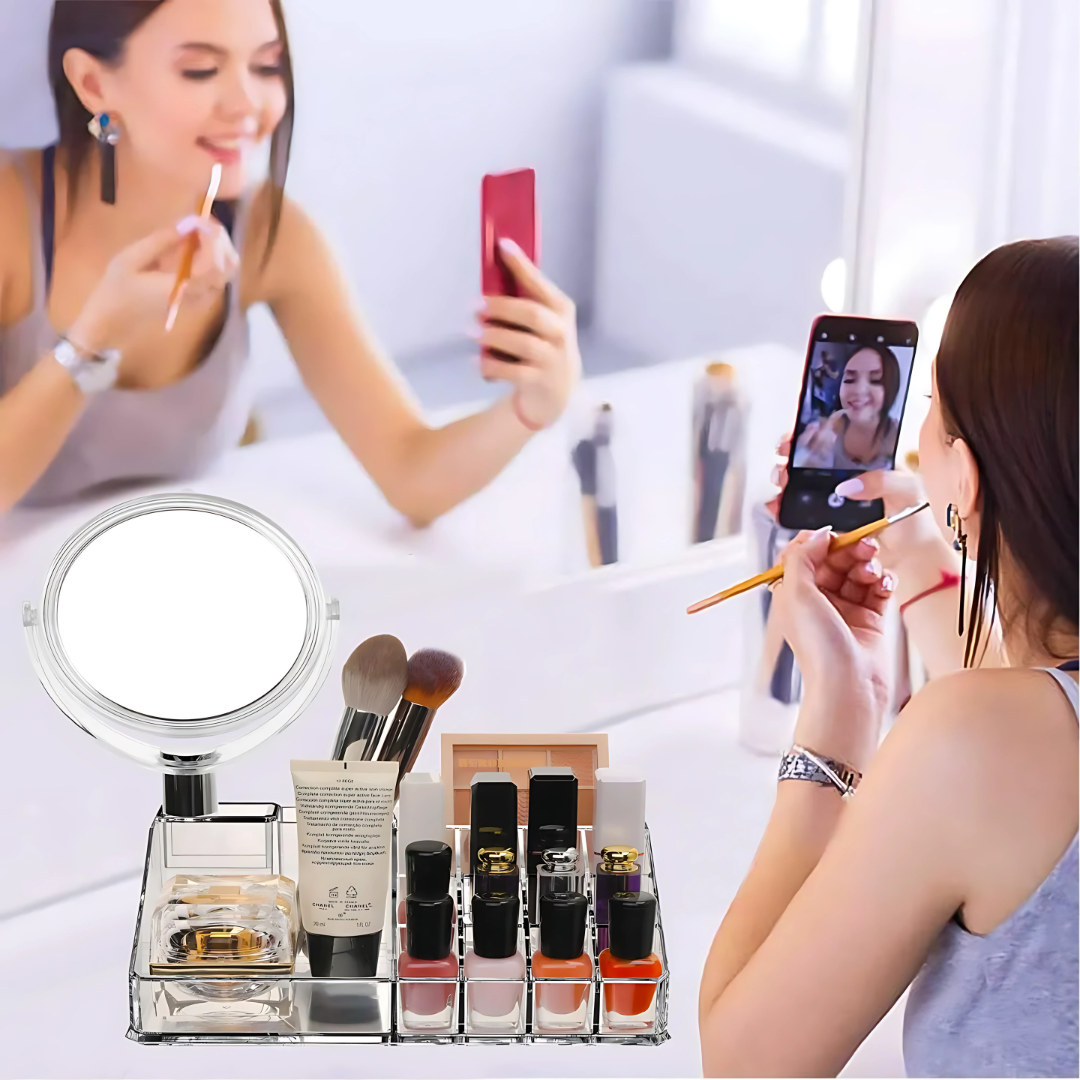 Cosmetiquera BeautyStack - Tu universo de belleza, perfectamente organizado.
