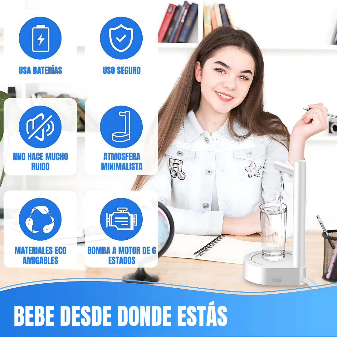 Dispensador DeskFlow - Disfruta de agua fresca y accesible directamente en tu escritorio.