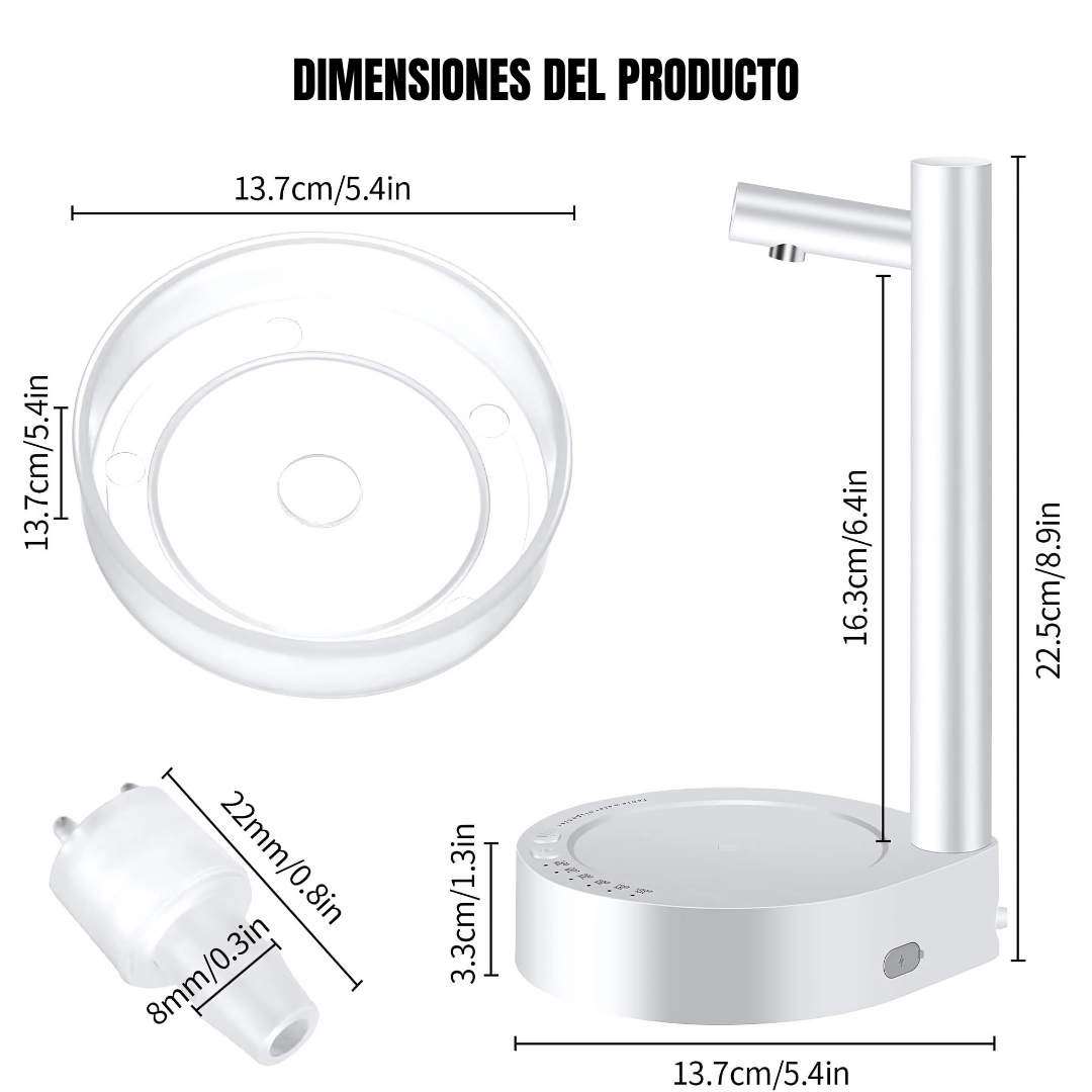 Dispensador DeskFlow - Disfruta de agua fresca y accesible directamente en tu escritorio.