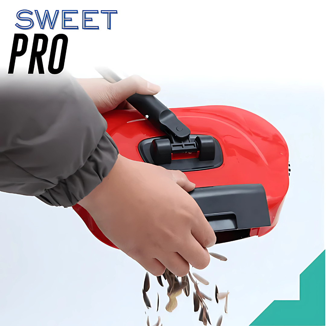 Escoba Giratoria SweetPRO - Limpieza sin esfuerzo: olvídate de agacharte y recoge todo en una pasada.