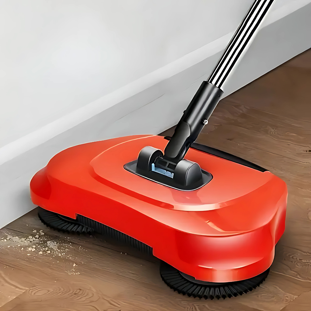 Escoba Giratoria SweetPRO - Limpieza sin esfuerzo: olvídate de agacharte y recoge todo en una pasada.