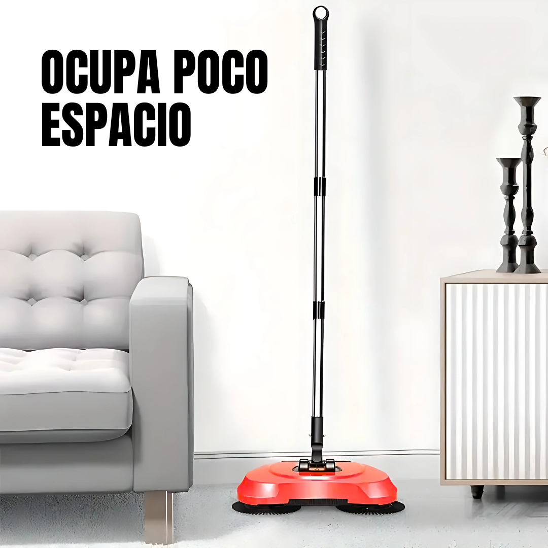 Escoba Giratoria SweetPRO - Limpieza sin esfuerzo: olvídate de agacharte y recoge todo en una pasada.
