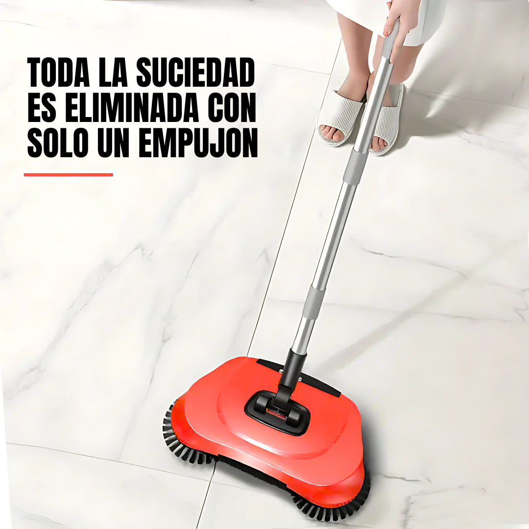 Escoba Giratoria SweetPRO - Limpieza sin esfuerzo: olvídate de agacharte y recoge todo en una pasada.