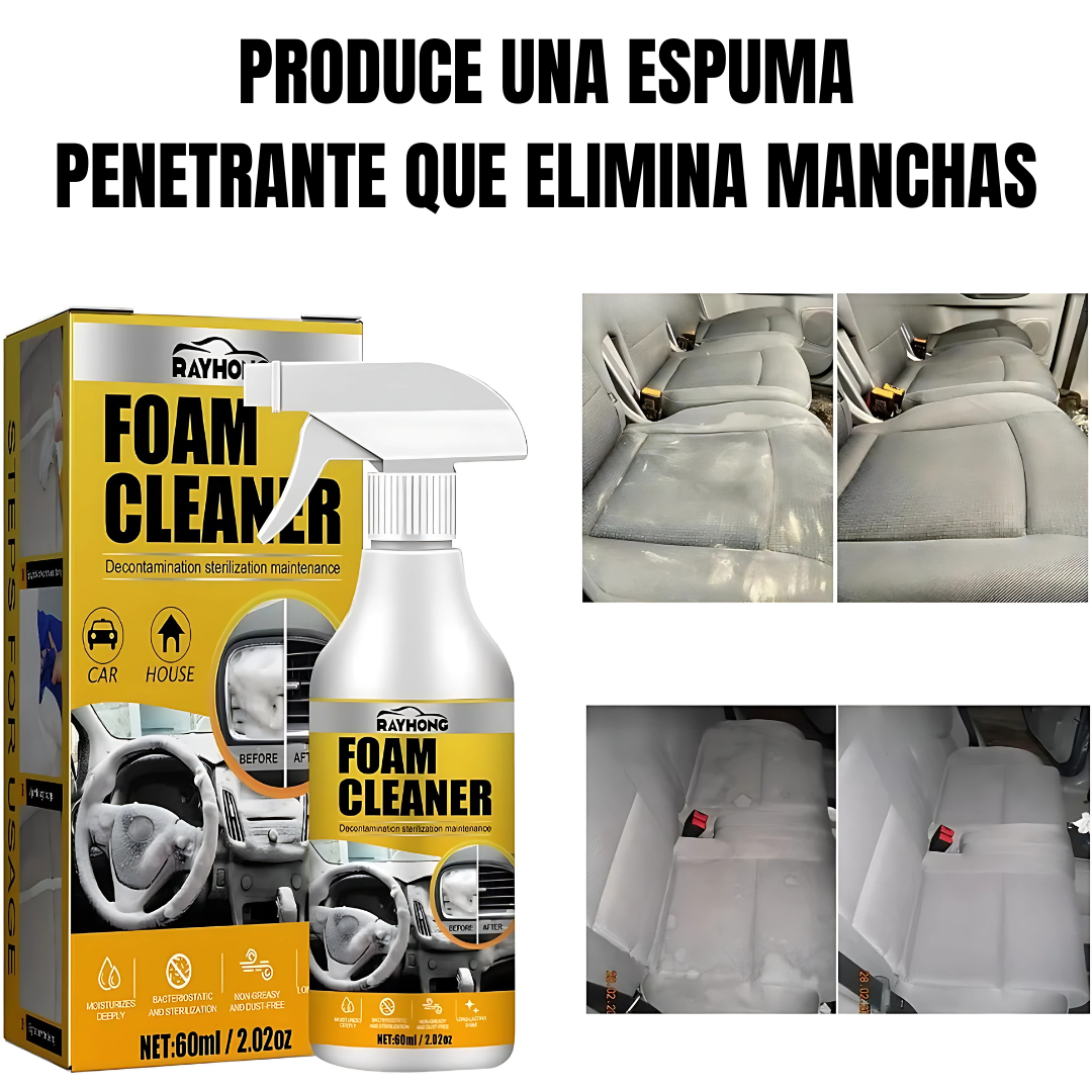 Espuma Limpiadora UltraShine Interior Pro - Recupera el brillo original de tu vehículo. Interiores impecables sin esfuerzo.