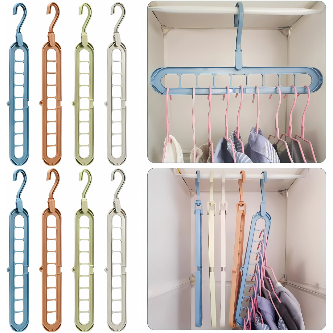 Percha HangMaster (Paquete x5 Unds.) - Menos caos, más claridad: la solución inteligente para tu ropa.