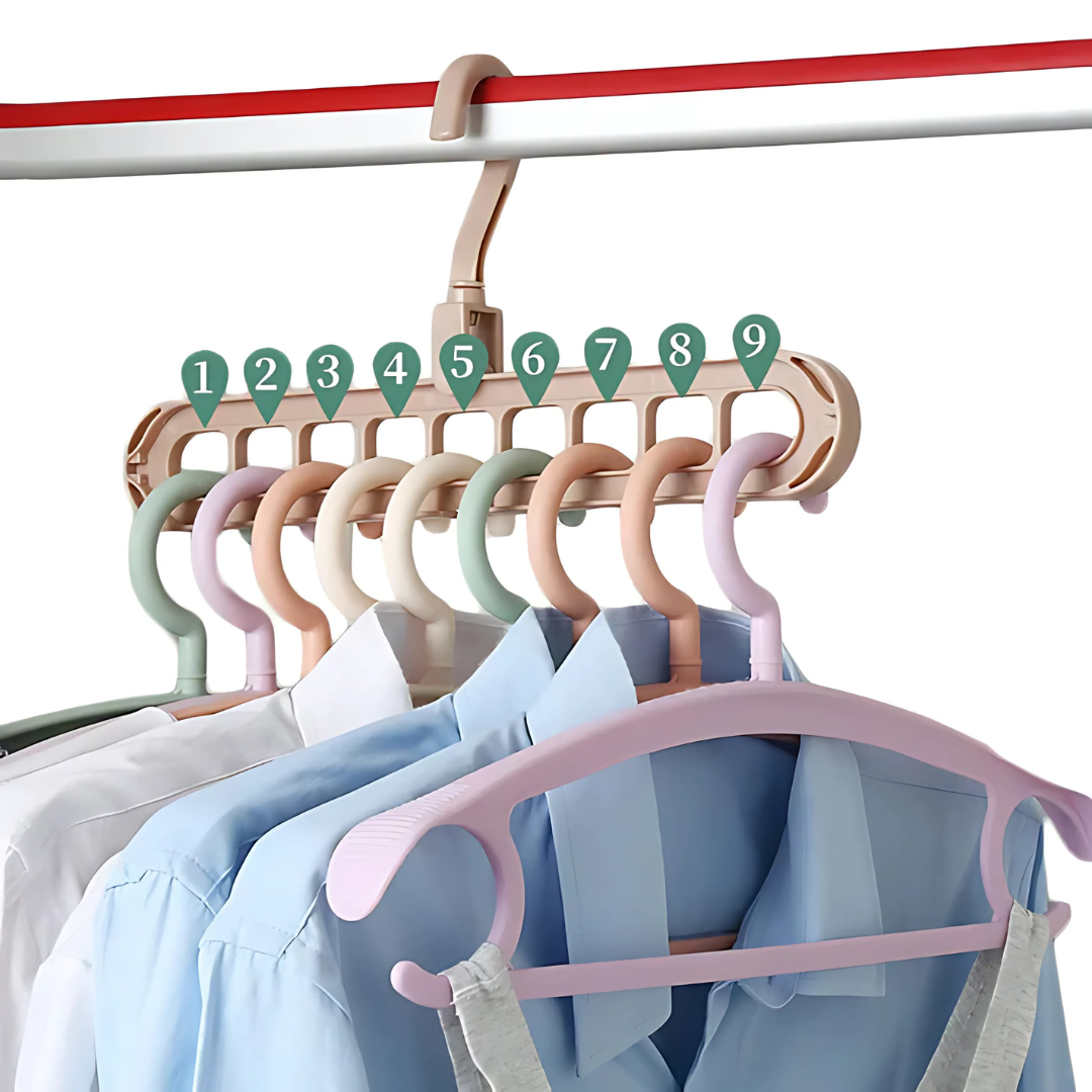 Percha HangMaster (Paquete x5 Unds.) - Menos caos, más claridad: la solución inteligente para tu ropa.