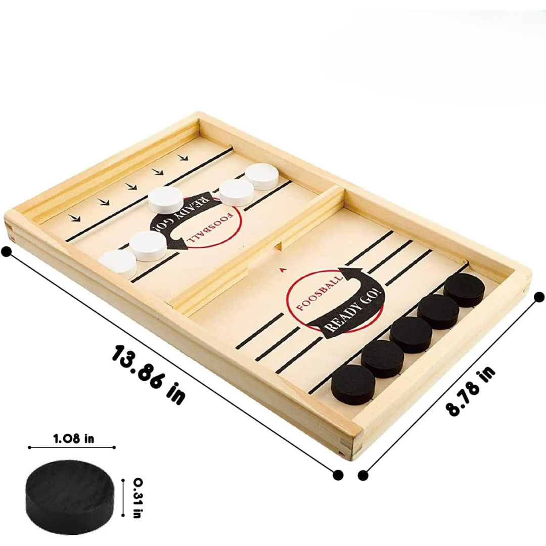 Hockey de Mesa FoosBall Winner - Desliza, apunta y gana: lleva la emoción del hockey a tu casa.