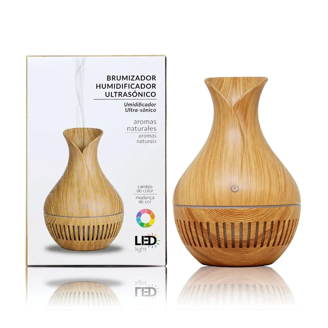Humidificador BreezeGlow™ - Humidifica, decora y relájate: todo en una elegante jarrita.