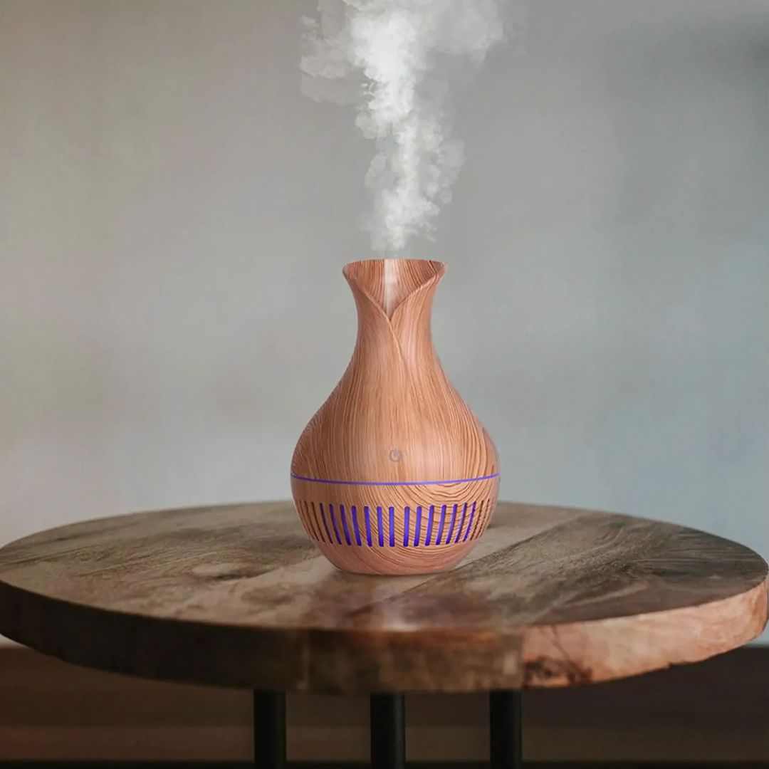 Humidificador BreezeGlow™ - Humidifica, decora y relájate: todo en una elegante jarrita.