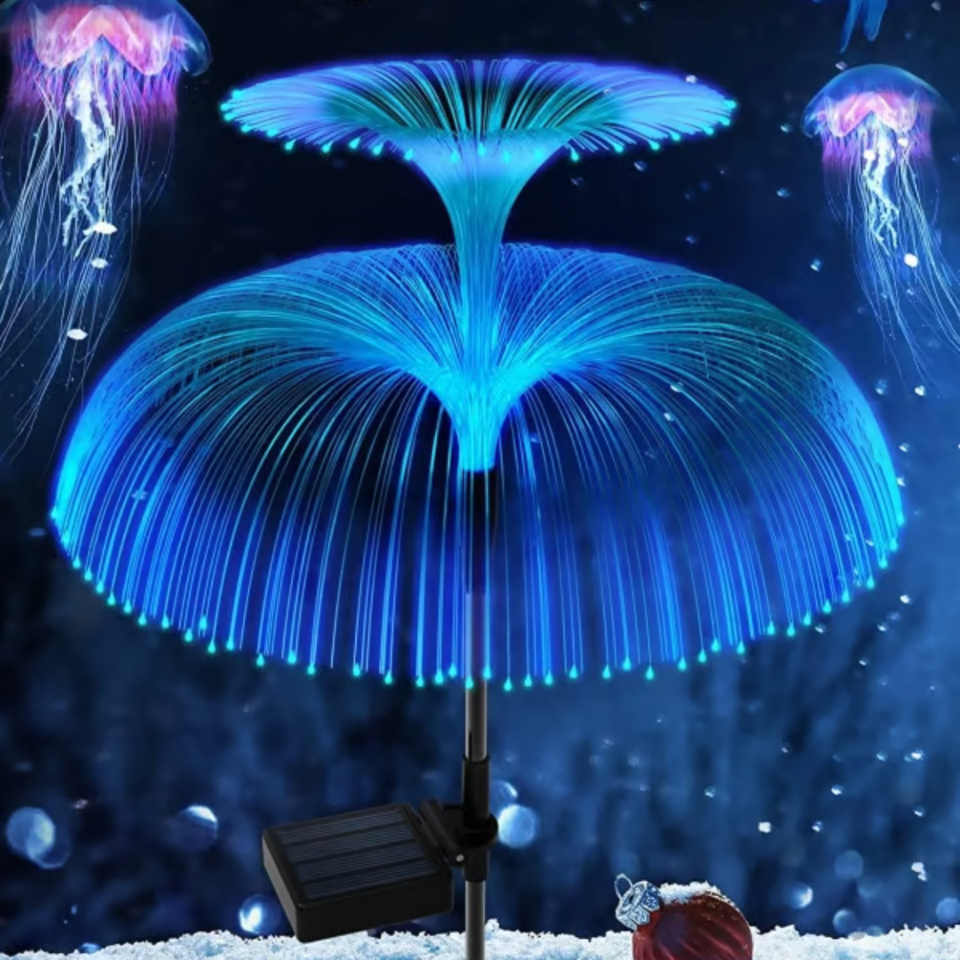 SolarBlossom Deluxe – Pack de 2 Flores Luminosas Solares Resistentes al Agua
