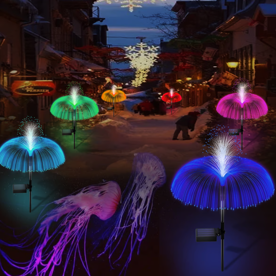 SolarBlossom Deluxe – Pack de 2 Flores Luminosas Solares Resistentes al Agua