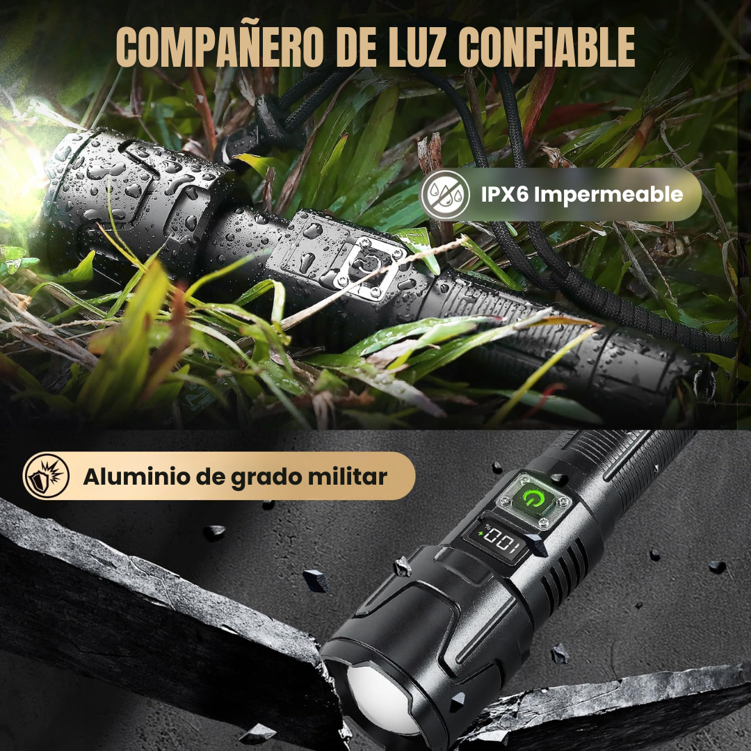 Kit TorchGrip Survival  (Linterna táctica + Llave inglesa 8 en 1)