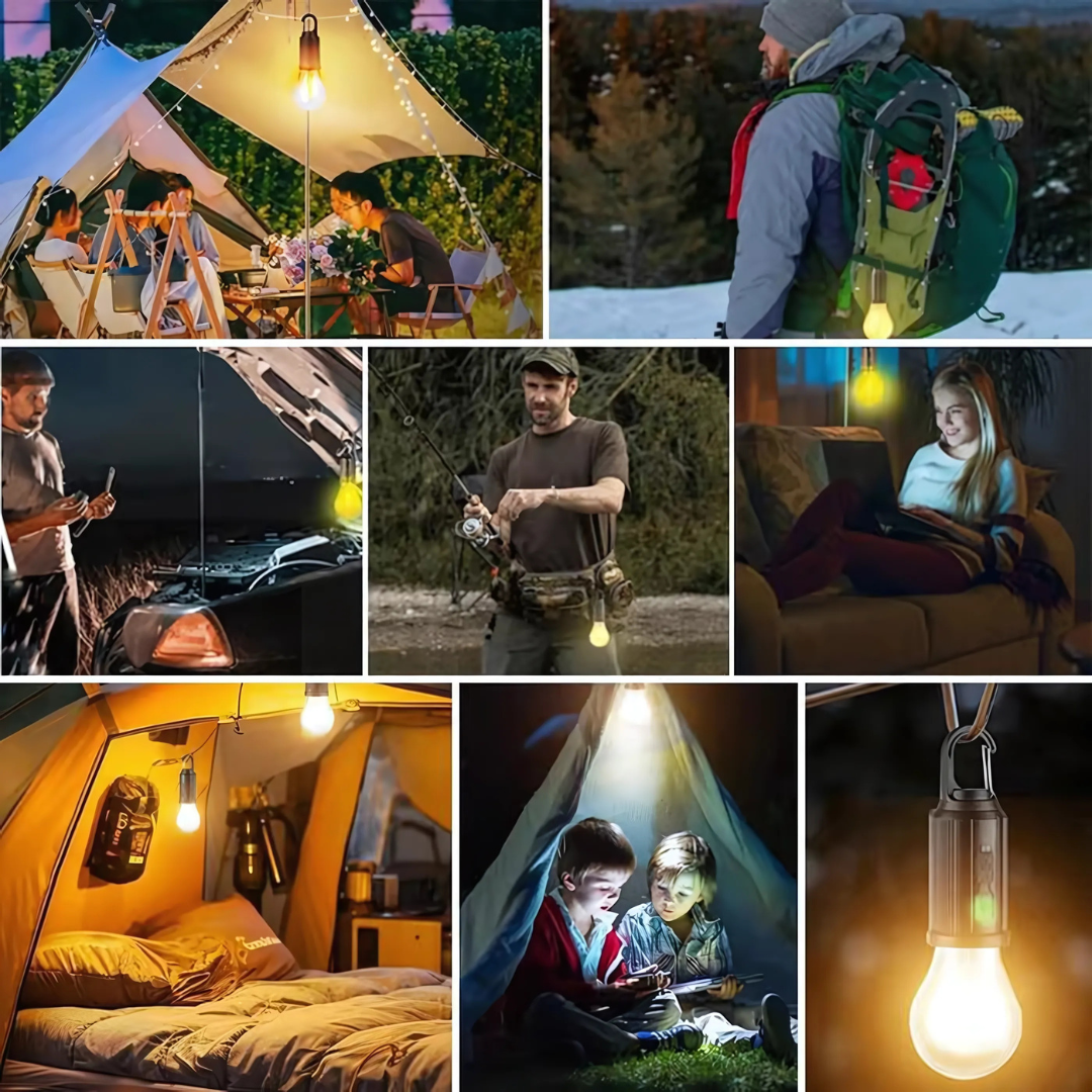 Lámpara Acampar GlowMate Solar - Cuélgala donde quieras, ilumina cuando lo necesites.
