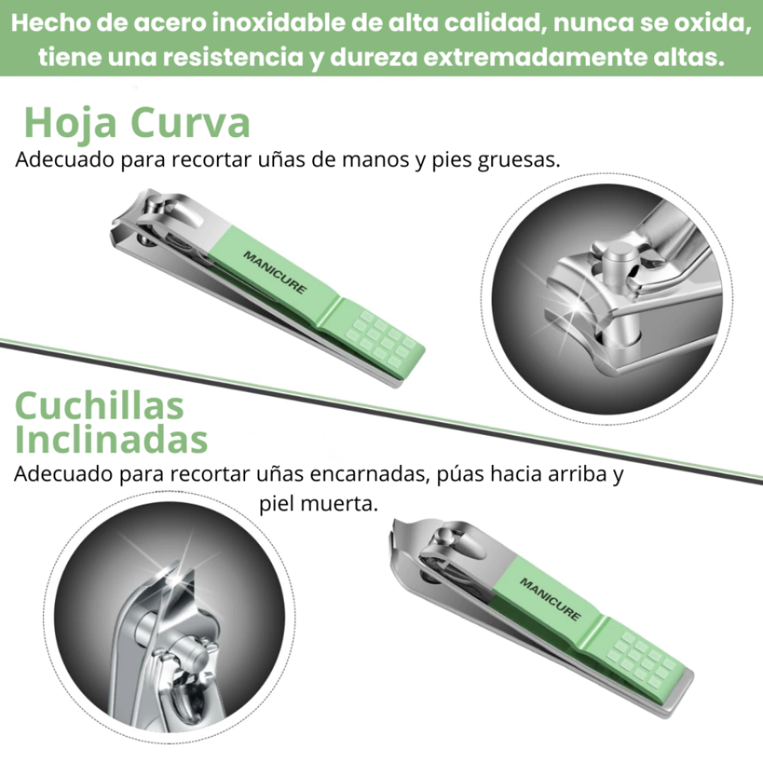 GlamTouch – Set de Manicura y Pedicura 16 en 1
