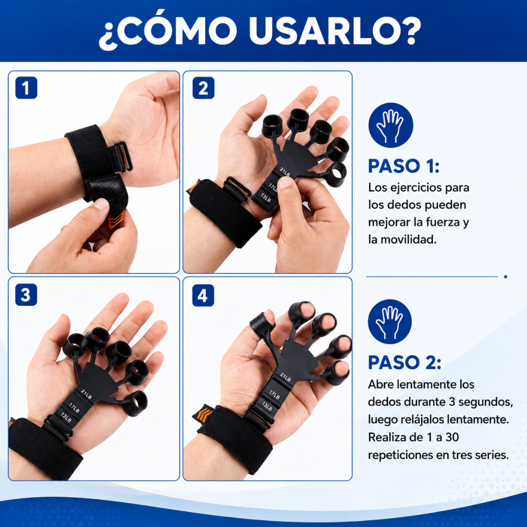 EJERCITADOR DE AGARRE (Pack*2) – Fuerza para manos y antebrazos