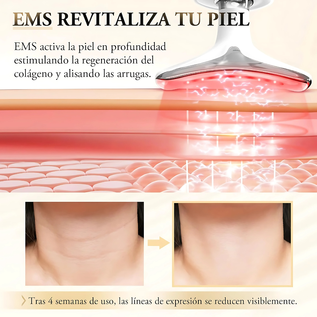 Masajeador Antiarrugas GlowLift™ - Tu aliado para una piel más suave, radiante y visiblemente rejuvenecida.