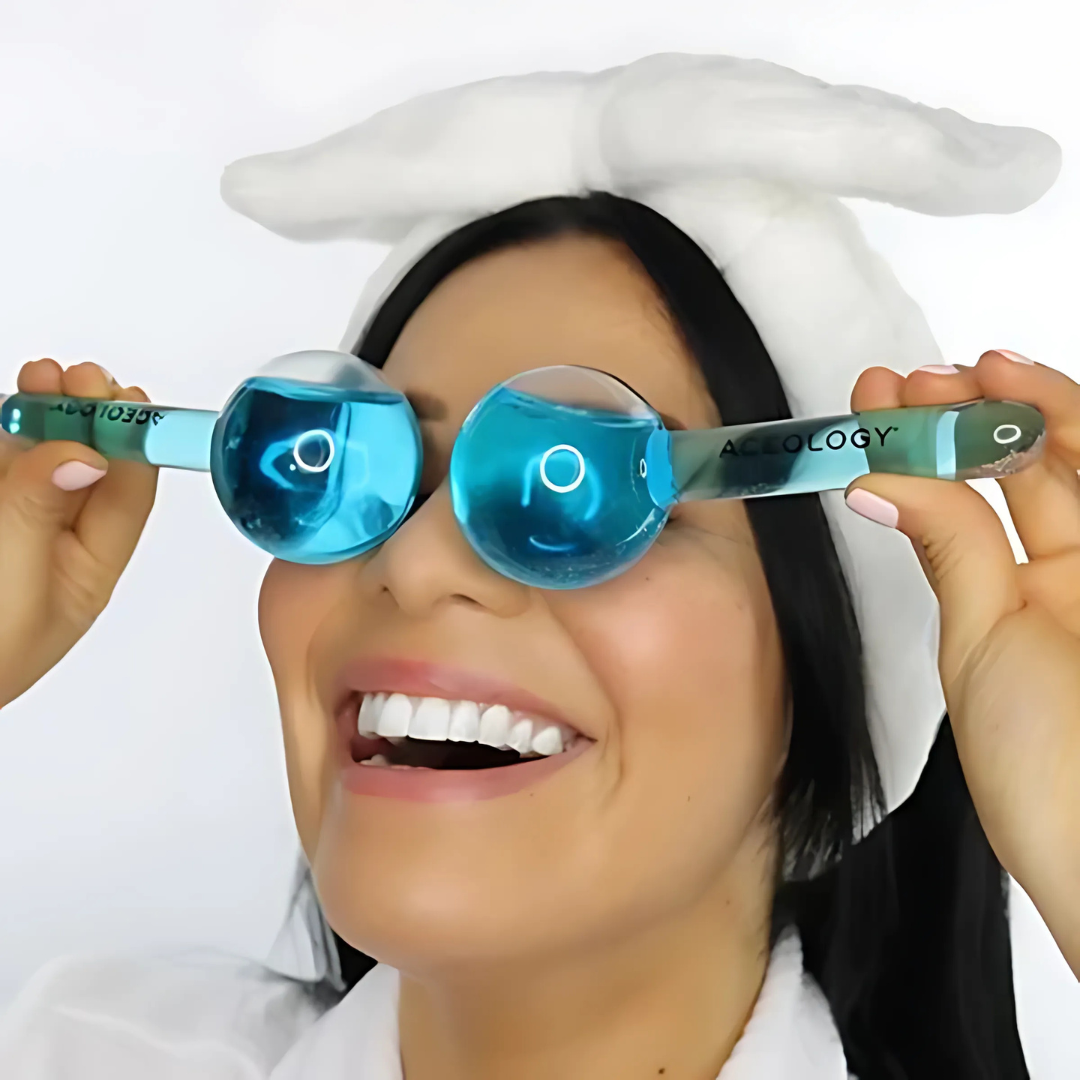 Masajeador IceBloom - Reduce la hinchazón y dile adiós a las ojeras en minutos.