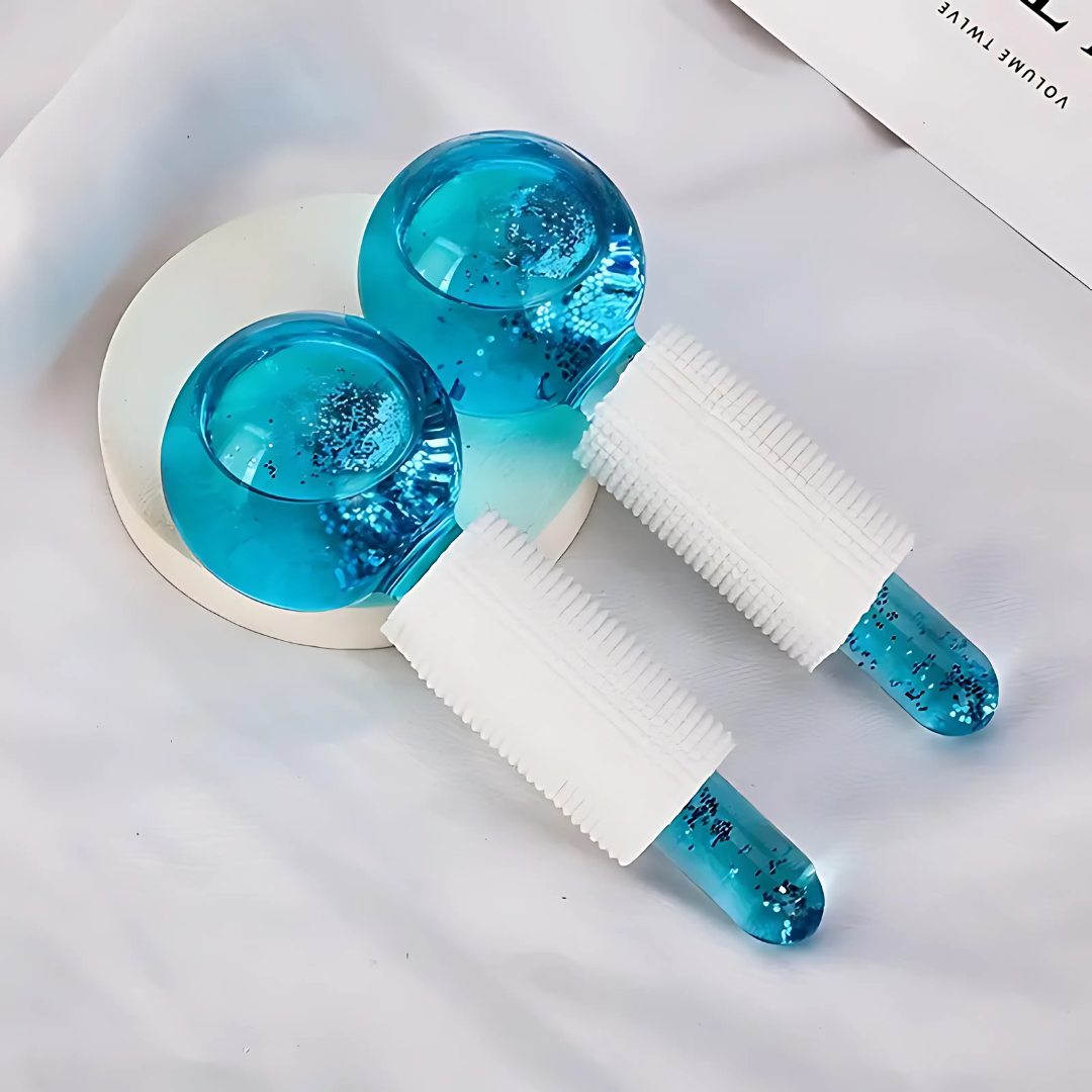 Masajeador IceBloom - Reduce la hinchazón y dile adiós a las ojeras en minutos.