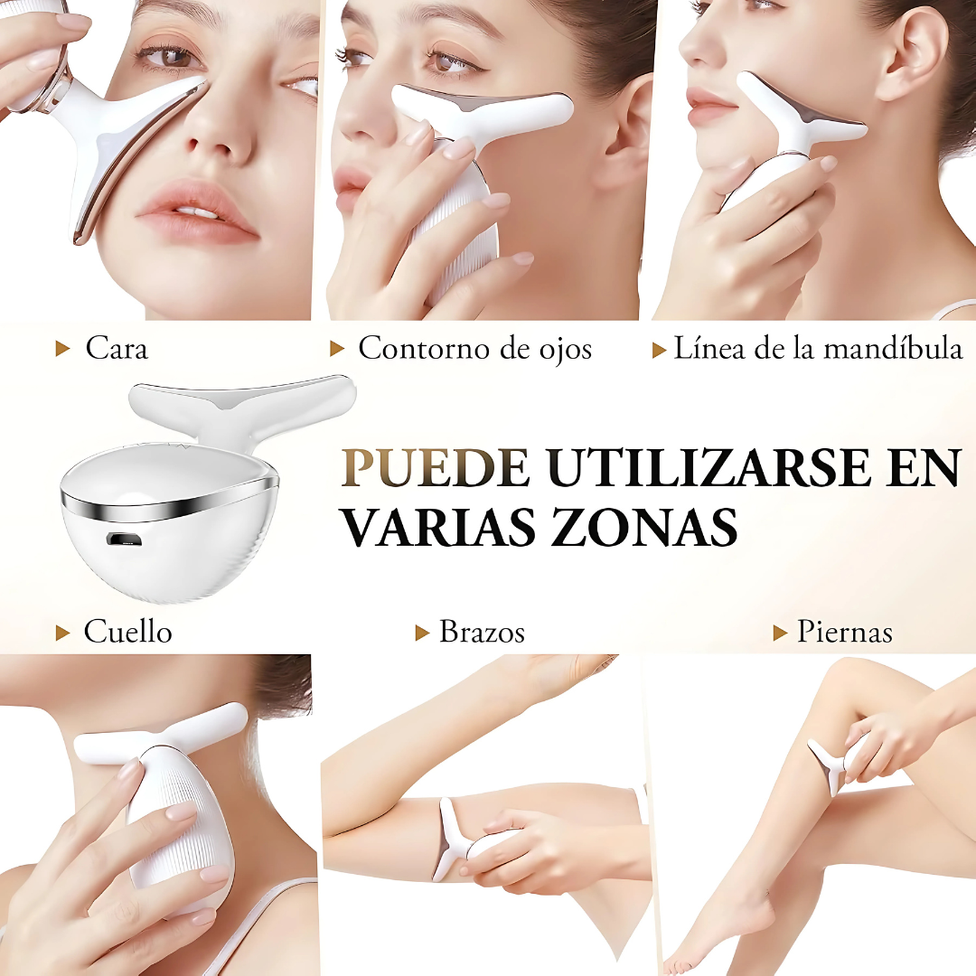 Masajeador Antiarrugas GlowLift™ - Tu aliado para una piel más suave, radiante y visiblemente rejuvenecida.