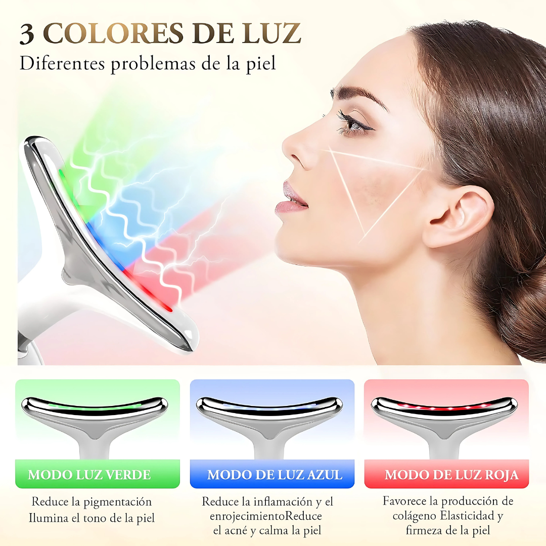 Masajeador Antiarrugas GlowLift™ - Tu aliado para una piel más suave, radiante y visiblemente rejuvenecida.