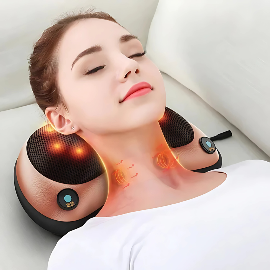 Masajeador de Cuello ComfortPulse - Tu terapista personal, donde y cuando lo necesites.